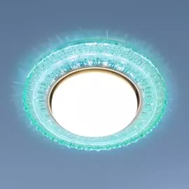 3028 GX53 TF тиффани Встраиваемый точечный светильник с LED подсветкой Elektrostandard