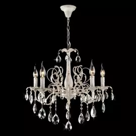 3113/5 белый с золотом/прозрачный хрусталь Strotskis белый с золотом/прозрачный хрусталь Strotskis Подвесная люстра Eurosvet Kiva 72943