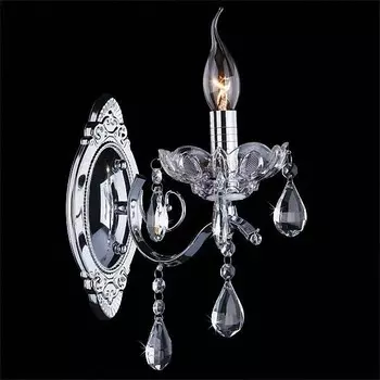 3188/1 Настенное бра Eurosvet хром/прозрачный хрусталь