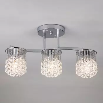 3222/3 Потолочная люстра Eurosvet хром Strotskis