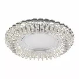 Светильник встраиваемый с синей LED подсветкой Feron CD904 потолочный MR16 G5.3 прозрачный 32542