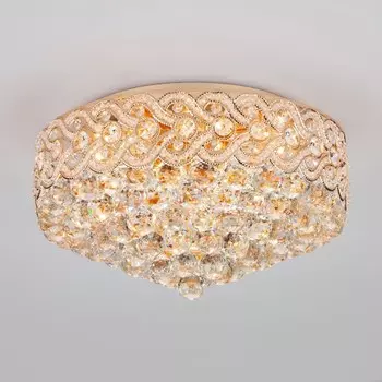 3296/8 Потолочная люстра Eurosvet золото/прозрачныйхрусталь