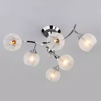 3353/6 хром/белый Потолочная люстра Eurosvet 3353