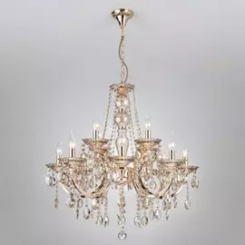 3449/8+4 Люстра хрустальнаяEurosvet 3449 золото/тонированный хрусталь