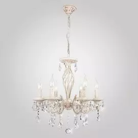 3585/6 белый/прозрачный хрусталь Strotskis белый/прозрачный хрусталь Strotskis Подвесная люстра с двойным креплением Eurosvet Lia 61998