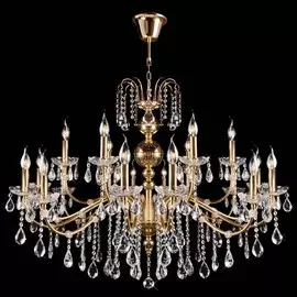 3600/18 Подвесная люстра Eurosvet золото/прозрачный хрусталь