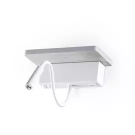 3869/8WL Бра светодиодное с полкой и лампой для чтения Odeon Light Woody