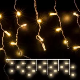 3*0,6м. Гирлянда бахрома 120LED (теплый) IP65 Eurosvet 100-101 (a056076)