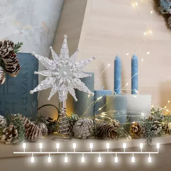 3м. Гирлянда нить ''Роса'' на батарейках 30LED (теплый) IP20 Eurosvet 400-006 (a056044)