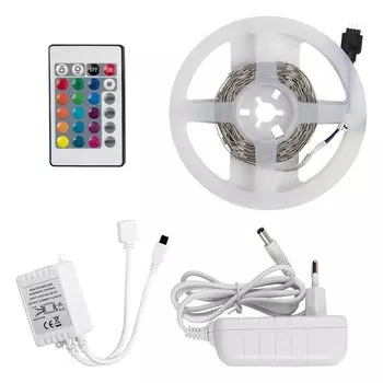 3м. Комплект светодиодной ленты RGB 5050, 7,2W, 12V, 30LED/m, IP20 General GLS-5050-30-7.2-12-IP20-PRO-RGB-3-KIT (503621)