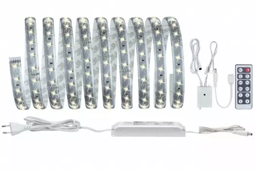 3м. Комплект светодиодной ленты теплого цвета 2700К, 20W, 24V, 72LED/m с ДУ Paulmann MaxLED 500 Basiss 70803