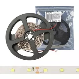 3м. Светодиодная лента дневного цвета 2835, 6500К, 4,8W, 12V, 60LED/m, IP20 Volpe ULS-Q921 2835-60LED-m-8mm-IP20-DC12V-4.8W-m-3M-DW -(UL-00002247)