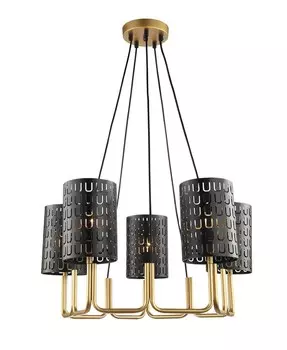 4005/5P-GD-BK Люстра подвесная Lumien Hall Ноэль
