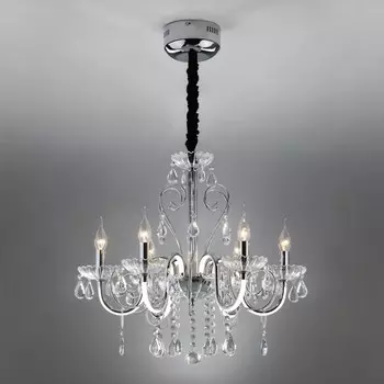 411/6 Strotskis Подвесная люстра с дополнительной LED подсветкой рожков Bogates Liberty