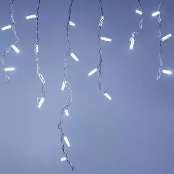 4*0,6м. Уличная гирлянда бахрома холодный свет Ardecoled ARD-Edge-PRO-4000x600-White-128LED-Milk-STD White (34108)