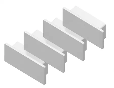 4шт. Заглушка для накладного алюминиевого профиля GP2001 Ambrella light ILLUMINATION Alum GP8400