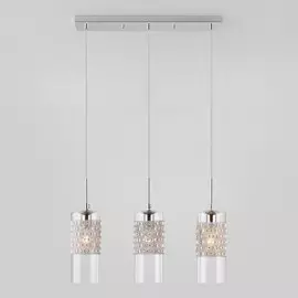 50148/3 хром Подвесной светильник со стеклянными плафонами Eurosvet Pilar