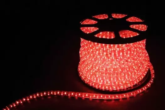 50м. Комплект дюралайт ленты красного цвета, 2,88W, 220V, 72LED/m, IP65 Feron LED-F3W 26067