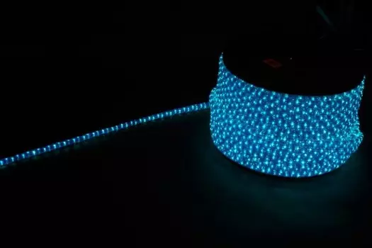 50м. Комплект дюралайт ленты синий, белый 2,88W, 220V, 72LED/m, IP65 Feron LED-F3W 26211