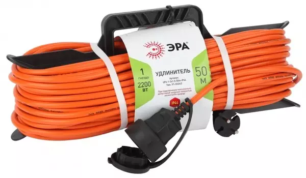 Удлинитель силовой ЭРА UFx-1-2x1.5-50m-IP44 Б0046823
