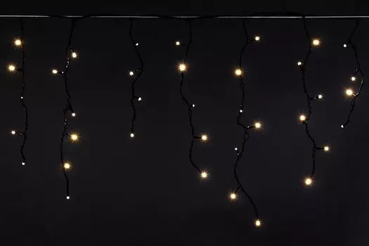 5х0,6м. Гирлянда бахрома морозостойкая 180LED (теплый) A-057A WW Sneha 1397711