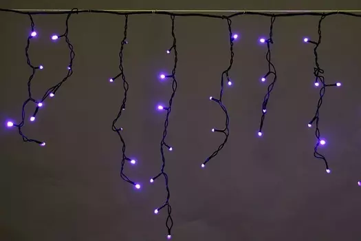 5х0,6м. Гирлянда бахрома влагозащищенная 180LED (синий) A-056AR BL Sneha 1397722