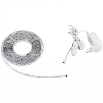 5м. Комплект светодиодной ленты белого цвета 4000К, 24W, 3000LED/m, IP20 Led Stripes-Flex Eglo 92066