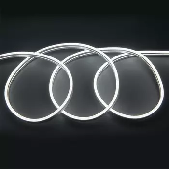 5м. Неоновая лента холодного цвета 6500K 2835, 9,6W, 12V, 120LED/m, IP67 General GLS-2835-120-9.6-12-NL-IP67-6 (510411)