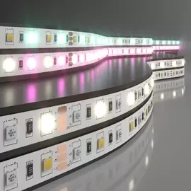 5м. Светодиодная лента белого и RGB цвета 4200К 5050, 14,4W, 24V, 60LED, IP20 Elektrostandard (a053729)