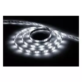 5м. Cветодиодная лента холодного цвета 6500К 5050 14,4W 12V 60LED/m IP65 Feron LS607 27652