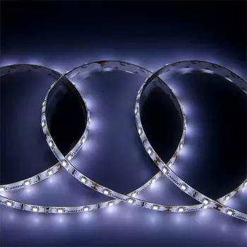 5м. Светодиодная лента холодного цвета 6500K 2835, 4,8W, 12V, 60LED/m, IP65 General GLS-2835-60-4.8-12-IP65-PRO-6 (500520)