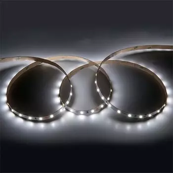 5м. Светодиодная лента холодного цвета 6500K 2835, 7,2W, 24V, 60LED/m, IP20 General GLS-2835-60-7.2-24-IP20-PRM-6 (502040)