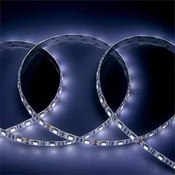 5м. Светодиодная лента холодного цвета 6500K 5050, 14.4W, 12V, 60LED/m, IP65 General GLS-5050-60-14.4-12-IP65-6 (5035)