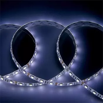 5м. Светодиодная лента холодного цвета 6500K 5050, 14.4W, 12V, 60LED/m, IP65 General GLS-5050-60-14.4-12-IP65-PRO-6 (503520)