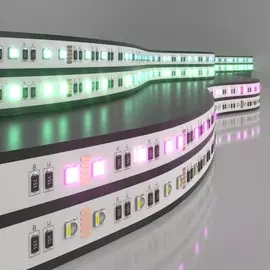 5м. Светодиодная лента холодного и RGB цвета 6500К 5050, 24W , 24V, 60LED, IP20 Elektrostandard (a053703)