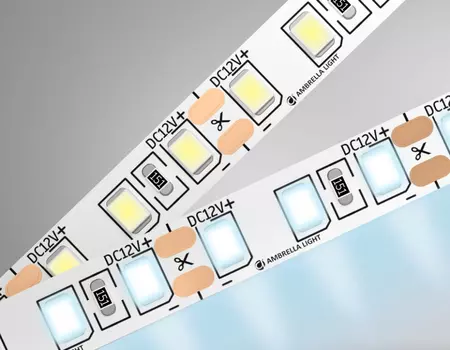 5м. Светодиодная лента холодного света 6500K, 2835, 9.6W, 12V, 120LED/m, IP20 Ambrella light ILLUMINATION LED Strip GS1103