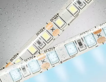 5м. Светодиодная лента холодного света 6500K, 2835, 9.6W, 12V, 120LED/m, IP65 Ambrella light ILLUMINATION LED Strip GS1203