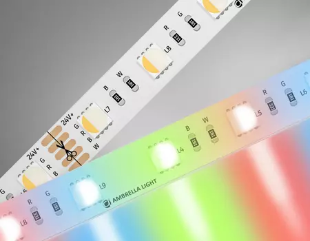 5м. Светодиодная лента холодного света RGB, 5050, 6500К, 10W, 24V, 60LED/m, IP20 Ambrella light ILLUMINATION LED Strip GS4403