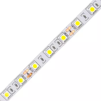 5м. Светодиодная лента RGB 5050, 14.4W, 12V, 60LED/m, IP20 Volpe ULS-Q221 5050-60LED-m-10mm-IP20-DC12V-14.4W-m-5M-RGB - (UL-00004354)