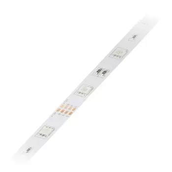 5м. Светодиодная лента RGB 5050, 7.2W, 12V, 30LED/m, IP20 Volpe ULS-Q210 5050-30LED-m-10mm-IP20-DC12V-7.2W-m-5M-RGB - (UL-00004541)