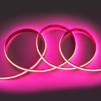 5м. Светодиодная лента розового цвета 8W, 24V, 320LED/m, IP20 General GLS-COB-320-8-24-IP20-P (502311)