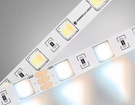 5м. Светодиодная лента с регулировкой температуры 3000-6500К, 5050, 14W, 24V, 60LED/m, IP20 Ambrella light ILLUMINATION LED Strip GS4101