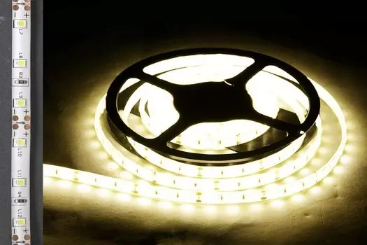 5м. Светодиодная лента теплого цвета, 2835, 4,8W, 12V, 60LED/m, IP65 Sneha 2835-60-IP65 WW Sneha 1413999