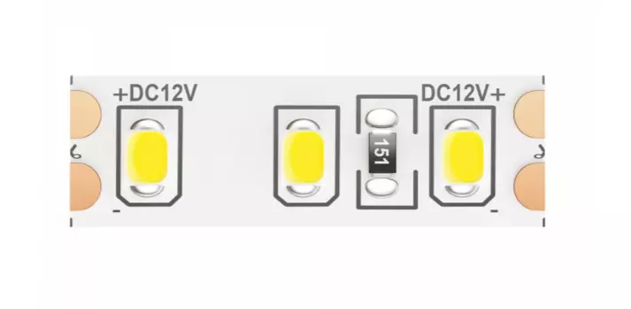 5м. Светодиодная лента теплого цвета 3000K, 14,4W, 12V, 120LED, IP65 Led strip Maytoni 10117