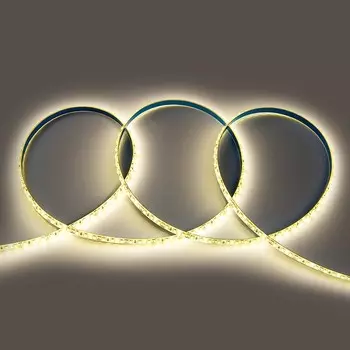 5м. Светодиодная лента теплого цвета 3000K 2835, 9,6W, 12V, 120LED/m, IP65 General GLS-2835-120-9,6-12-IP65-3 (501110)
