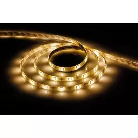 5м. Cветодиодная лента теплого цвета 3000К 5050 14,4W 12V 60LED/m IP65 Feron LS607 27654