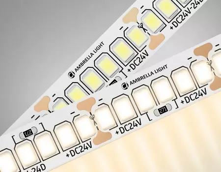 5м. Светодиодная лента теплого света 3000К, 2835, 22W, 24V, 240LED/m, IP20 Ambrella light ILLUMINATION LED Strip GS3501