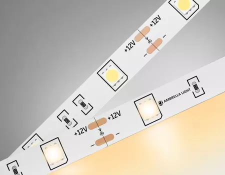 5м. Светодиодная лента теплого света 3000K, 5050, 7,2W, 12V, 30LED/m, IP20 Ambrella light ILLUMINATION LED Strip GS1801