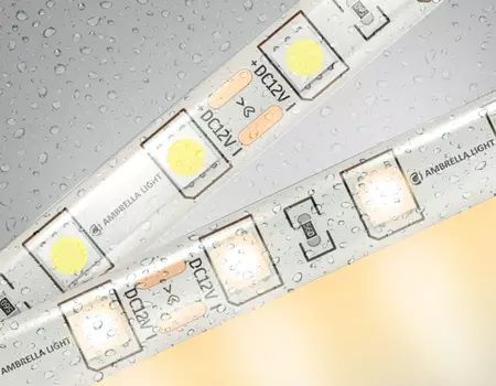 5м. Светодиодная лента теплого света 3000К, 5050, 14,4W, 12V, 60LED/m, IP65 Ambrella light ILLUMINATION LED Strip GS2101
