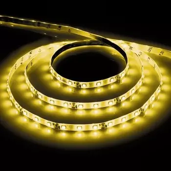 5м. Cветодиодная лента желтого цвета 2835 4,8W 12V 60LED/m IP20 Feron LS603 27670